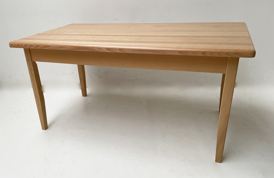 Tisch Bodensee, 160 x 90 cm,  Buche, Tischplatte massiv, 4 cm stark