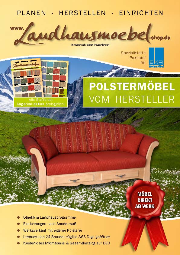 Sonderausgabe Polstermöbel 2020 vom Hersteller im Landhausstil