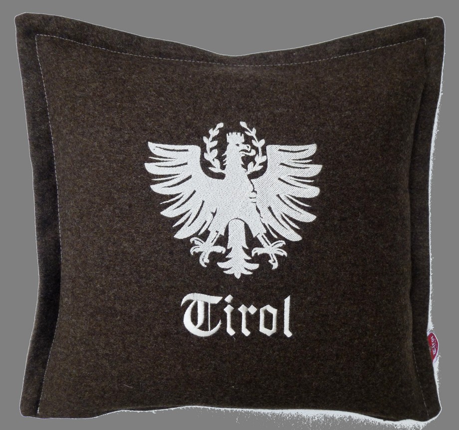 Kissen Loden Adler braun 40/40cm