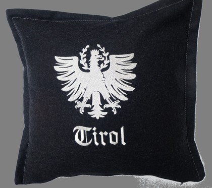 Kissen Loden Adler anthrazit 40/40cm