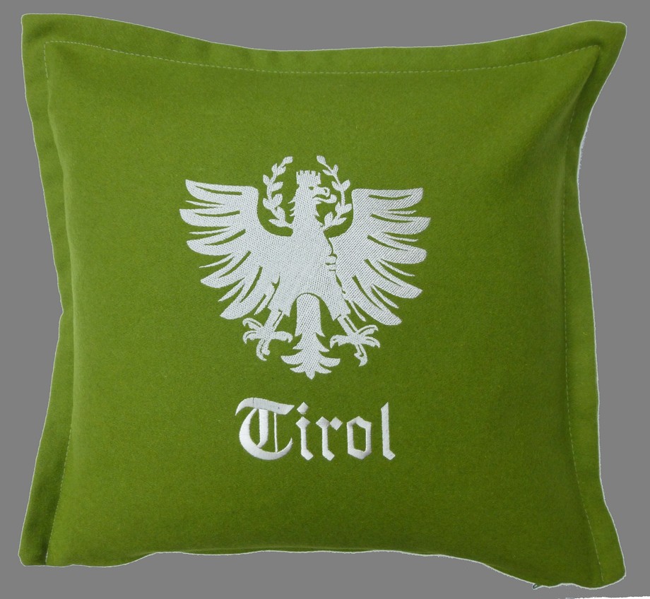 Kissen Loden Adler grün 40/40cm