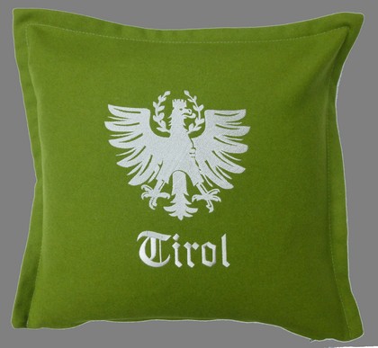 Kissen Loden Adler grün 40/40cm