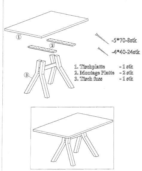 Aufbauanleitung Tisch LARISSA