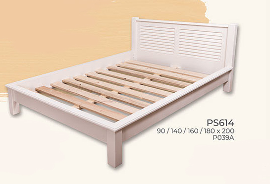 Bett ohne Fußteil, Kiefer massiv, 180/200