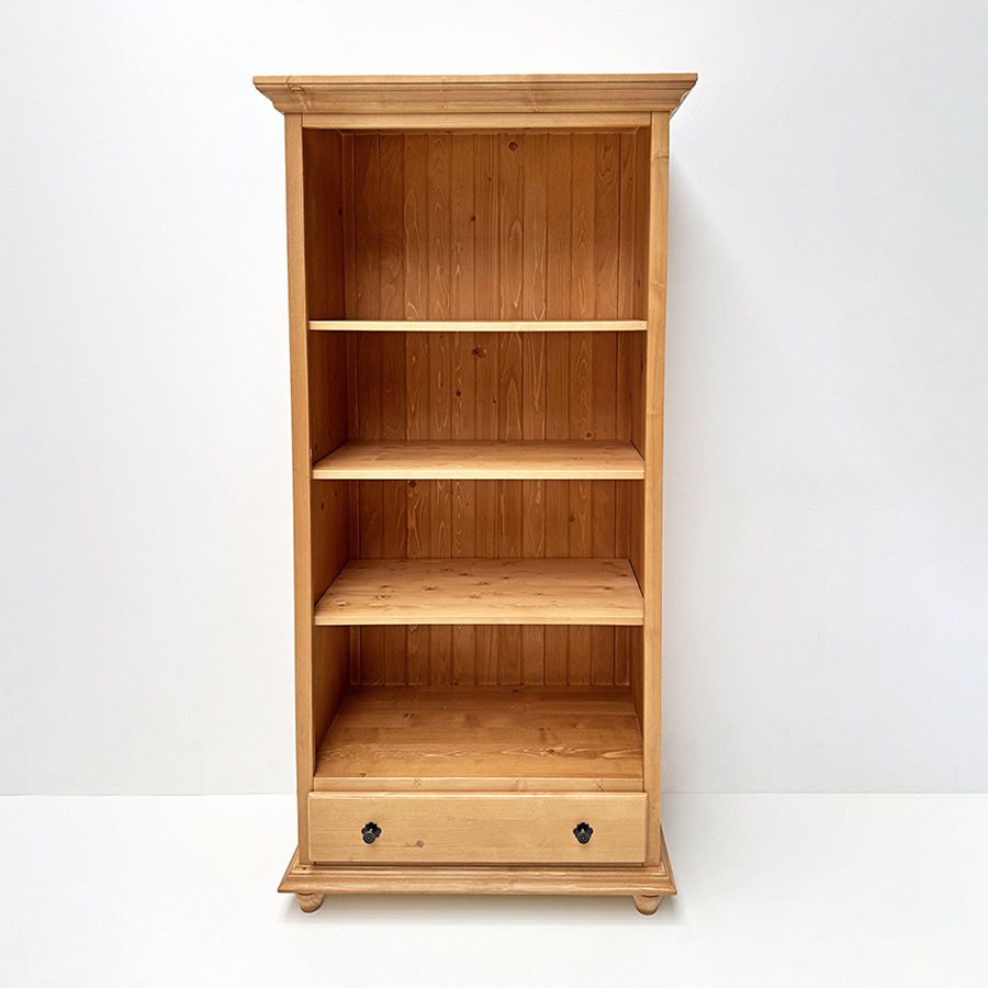 Bücherregal Füssen Wertach B95, T48 , Metallrosetten, Metallknopf