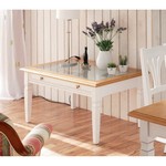 Couchtisch 110 x70 mit Glasplatte, weiss, natur