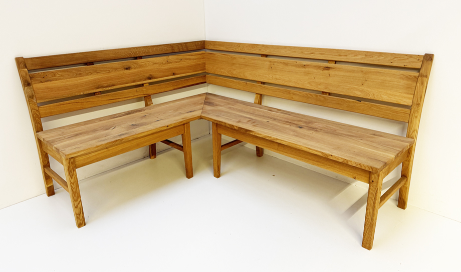 Eckbank Iseo 140/170 cm, Wildeiche geölt