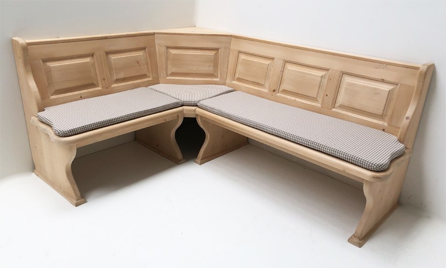 Eckbank Lindau 150185 ohne Truhen, Polster genäht Attersee 104