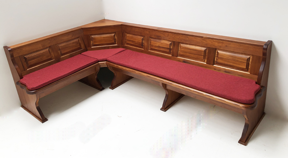 Eckbank Lindau 165/260 cm, Truhen, Sonderton Adler D320B8, Polster genäht Verano 656