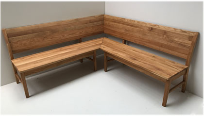 Eckbank Messina, 180/180 cm,  Wildeiche geölt