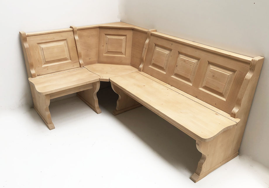 Eckbank Amberg Mini 125/185 cm solo, mit Truhe