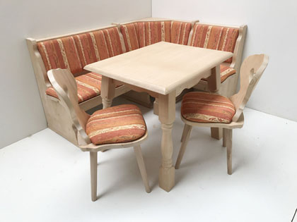Eckbankgruppe Amberg Piccolo 165/125 , Vollpolster, Pocking terra
