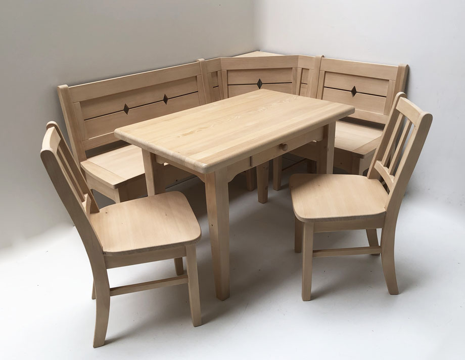 Eckbankgruppe Nürnberg Brühl 170/130 cm, Fichte Glattrücken