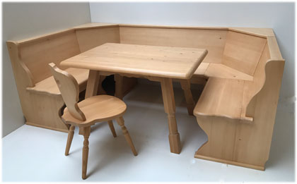 U-Eckbankgruppe Lindau U-Bank 150/240/150 cm, mit 4 Fuß-Tisch