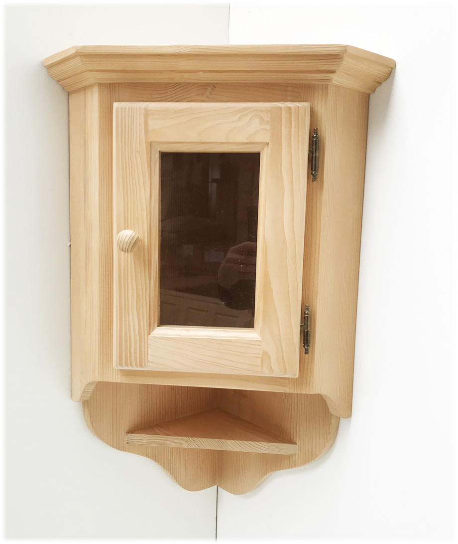 Eckkastl Eck Hängeschrank Eckkästchen  Eckhänger Füssen/Bamberg klein, Rosner gewachst