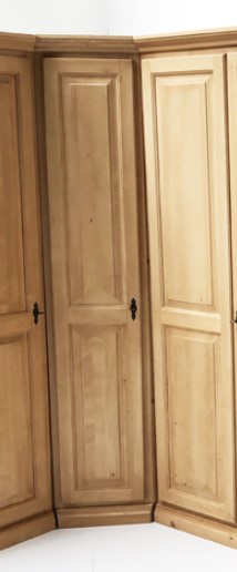 Schrank Firenze, Eckkleiderschrank 1 Trg. DIn links, Höhe 216 cm
