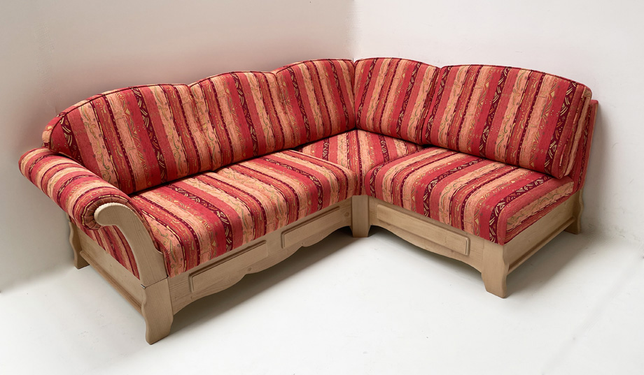 Sofa Ecksofa Sterzing , 227/172 cm, Pocking bordeaux