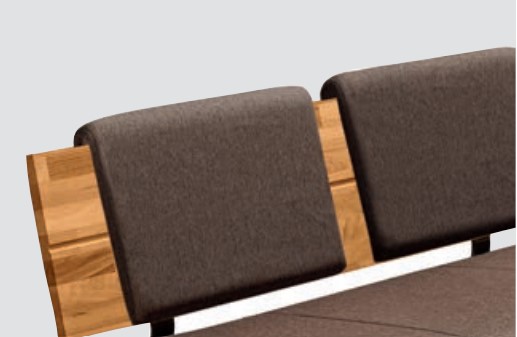 Einzelbank Eckbank Einhängekissen B50 cm, Roberto, Mercury grau 118, verschiedene Stoffe