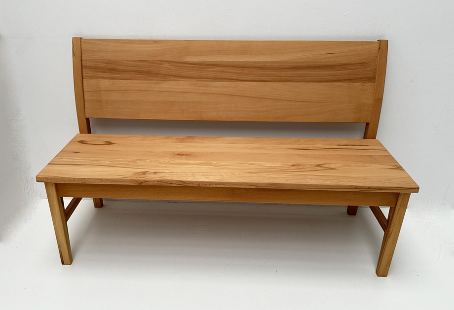 Einzelbank Messina, 140 cm, Kernbuche geölt