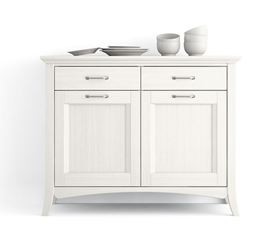 Anrichte Kommode Sideboard Arcanda, 2-türig, Fichte massiv