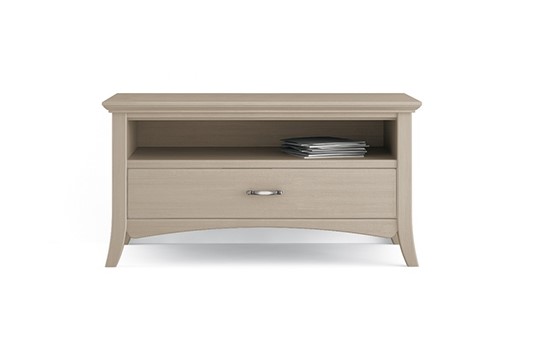 TV-Kommode Anrichte Sideboard Arcanda, 1 Schublade und 1 offenes Fach, Fichte massiv