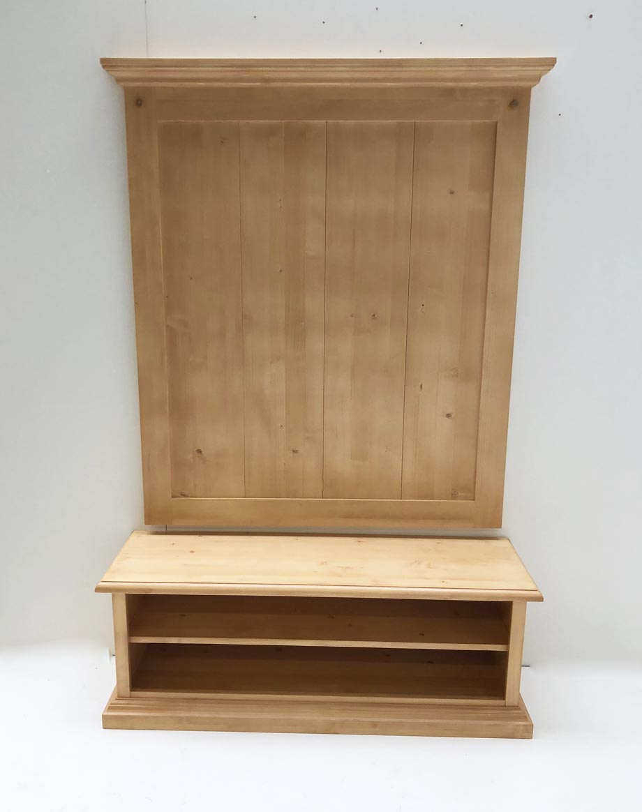 Garderobe Garderobenwand Füssen B125 cm mit Schuhkommode