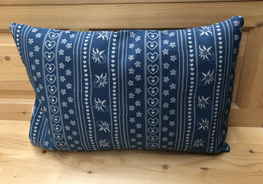 Federkissen, Kissen genäht 40/60 cm mit Reissverschluss, Stoff Edelweiss AF-74854-3