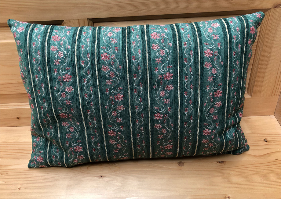 Federkissen, Kissen genäht 40/60 cm, Waidhaus grün, 38 Lagerstoffe preisgleich !