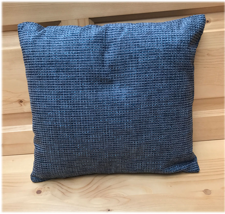 Federkissen, Kissen genäht 40/40 cm, Natura blau, 38 Lagerstoffe preisgleich !