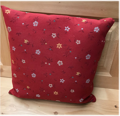 Federkissen, Kissen genäht  40/40 cm mit Reissverschluss, Stoff TS-2386 