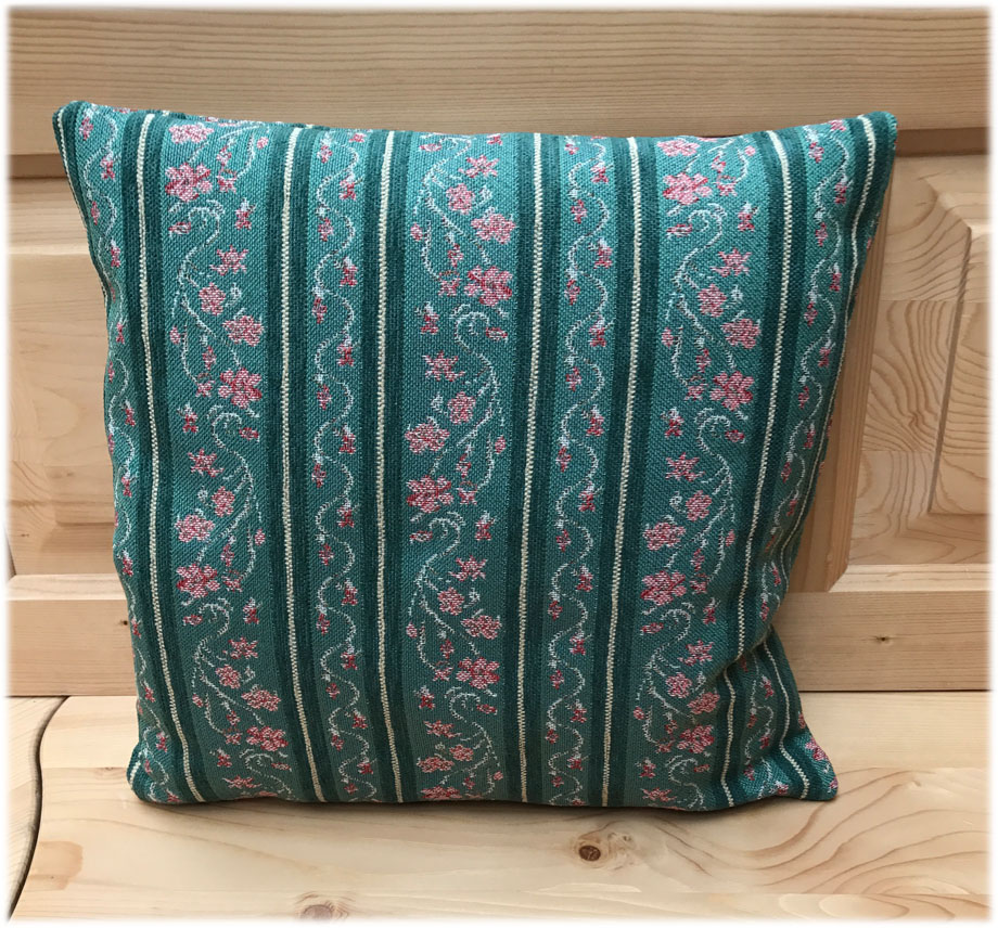 Federkissen, Kissen genäht 40/40 cm, Waidhaus grün, 38 Lagerstoffe preisgleich