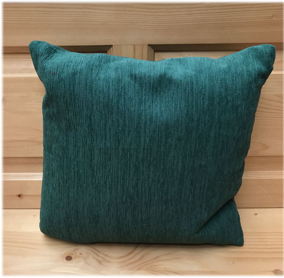 Federkissen, Kissen genäht 40/40 cm, Waidhofen grün, 38 Lagerstoffe preisgleich !