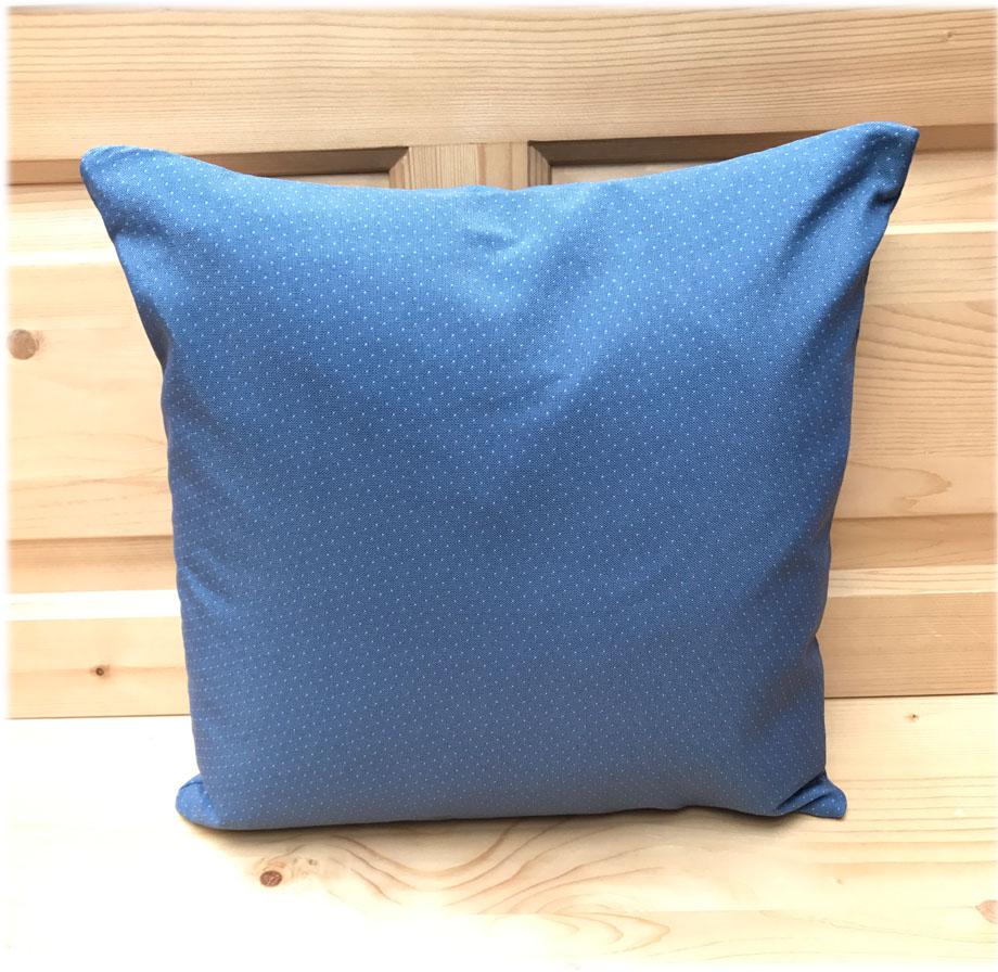 Federkissen, Kissen genäht  40/40 cm, Wels blau, 38 Lagerstoffe preisgleich !