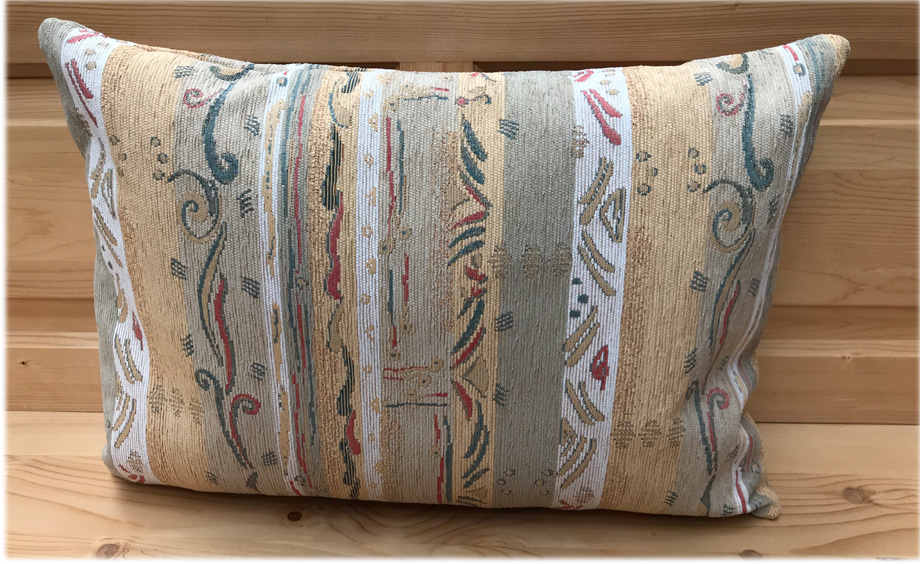 Federkissen, Kissen genäht 40/60 cm, Pocking beige, 38 Lagerstoffe preisgleich !