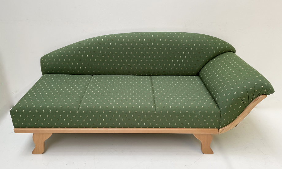 Küchencouch LINA, Kopfteil rechts, Kundl grün,  38 Lagerstoffe preisgleich