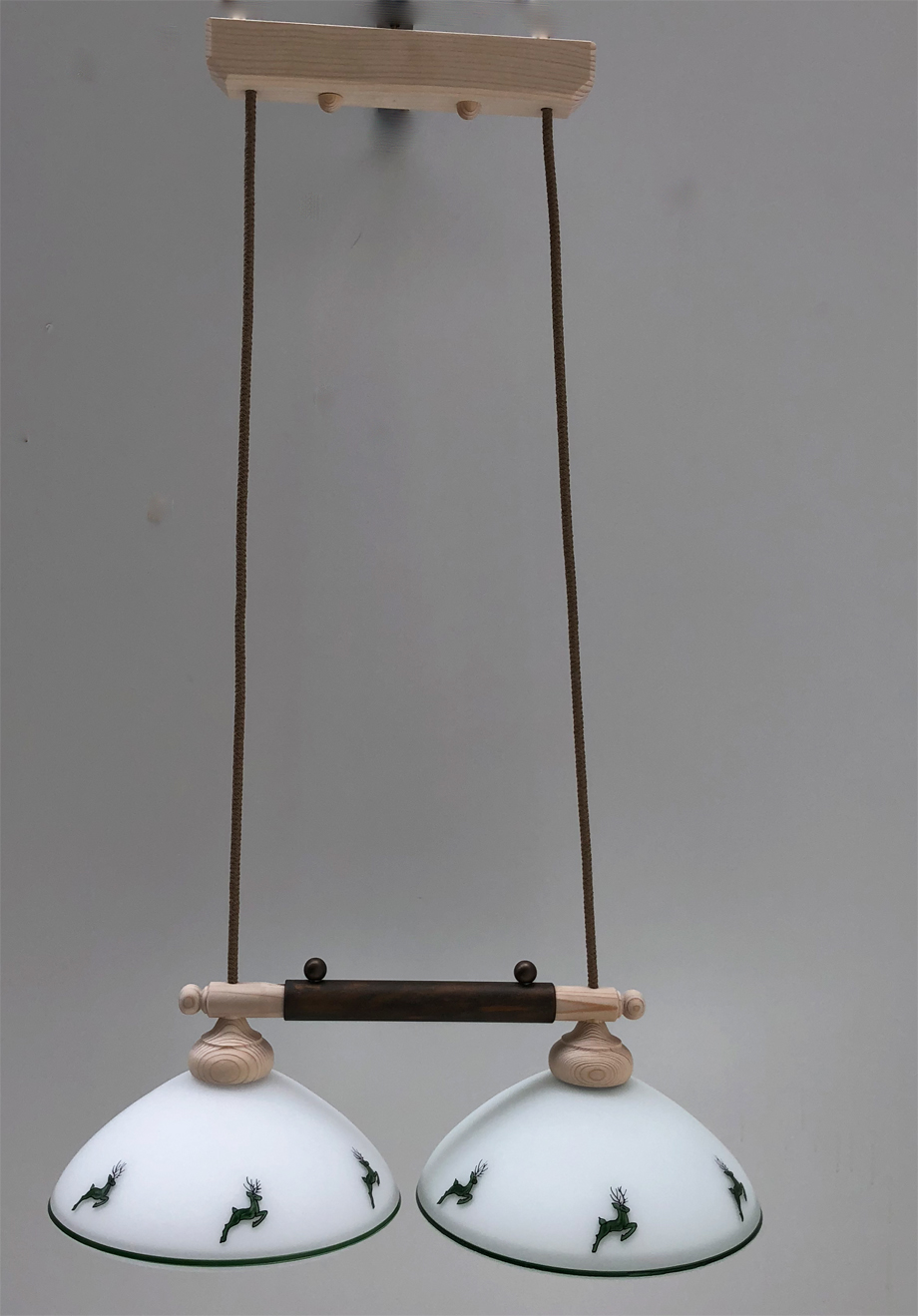 Balken Messina verstellbar, mit Glas Hirsch grün SG30HG D 30 cm 