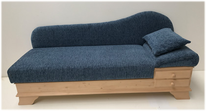 Sofa Liege Chiemgau Aktionsangebot, Landshut blau ! Neu ! in 38 Lagerstoffen preisgleich