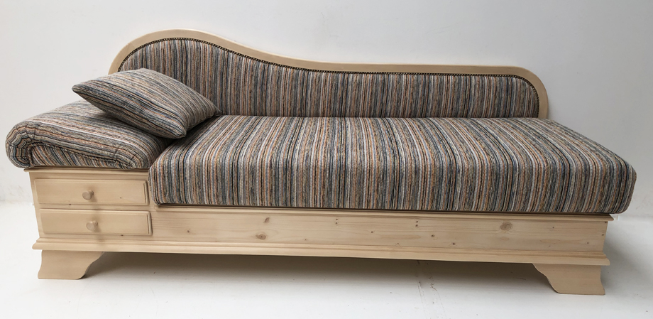 Sofa Liege Garmisch, Kopfteil links, Salzburg Munzert ! 38 Lagerstoffe preisgleich