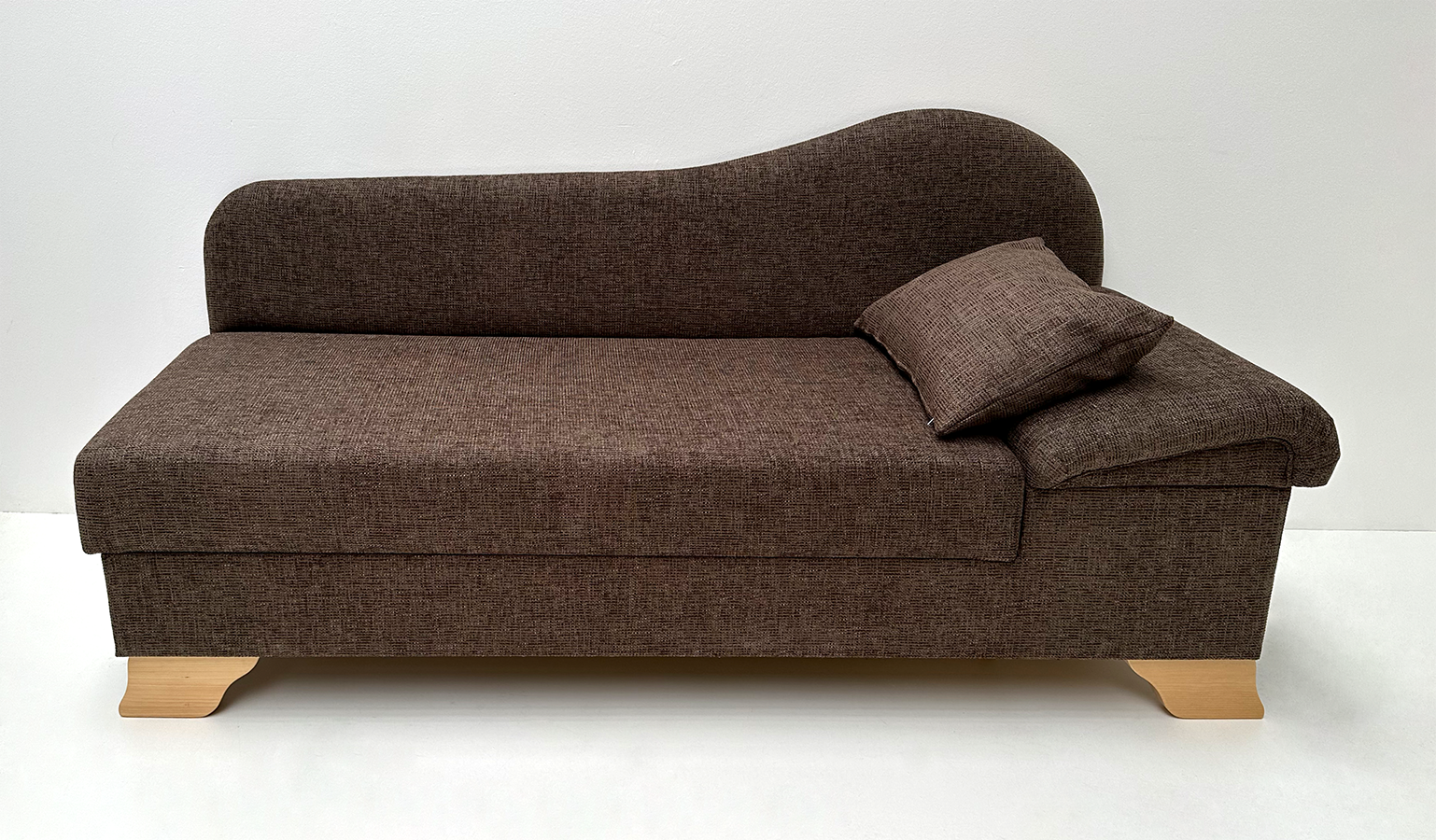 Küchenliege Polsterliege Rosenheim, Sitzhöhe 50 cm, ohne Funktion, Natura 804 braun, 38 Lagerstoffe!