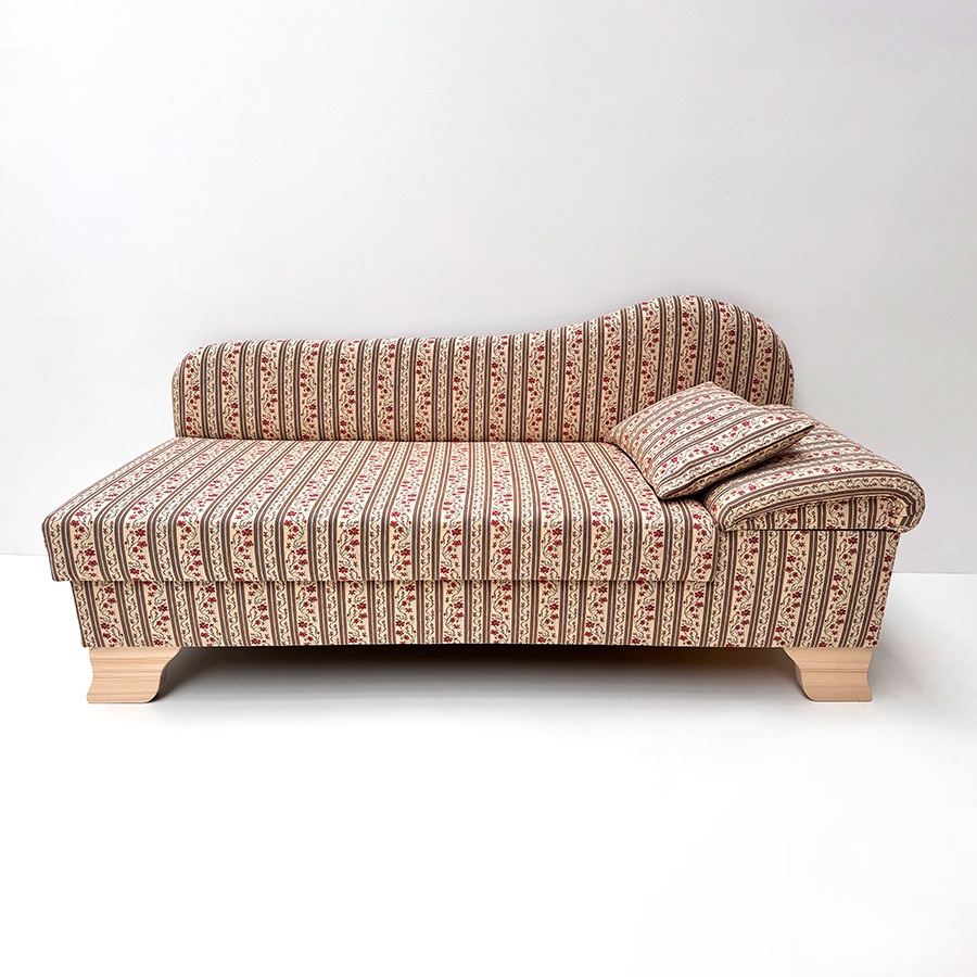 Küchenliege Polsterliege Rosenheim, Sitzhöhe 50 cm, Kopfteil rechts, verstellbar, Waidhaus beige