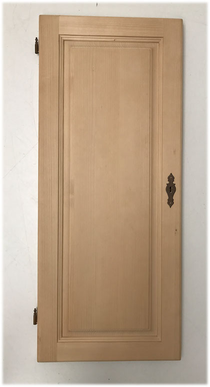 Möbeltüre nach Maß,  97,5/40,5 cm, DIN Links, Schloß, Kasette, abgeplattet