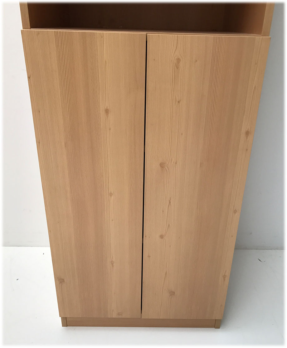 2 (B/T/H) Dekor, 60/50/200 Hochschrank, Küchen Mustertürenschrank, Fachböden, 2 Türen, cm,