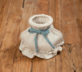 Lampenschirm Stoff Landhaus Rustikal D 15 cm, kombinierbar