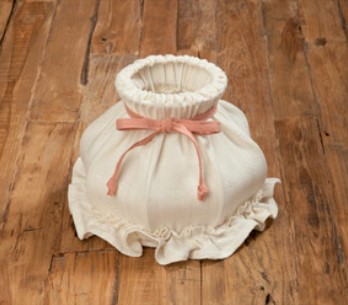 Lampenschirm Stoff Landhaus Rustikal D 22 cm, kombinierbar