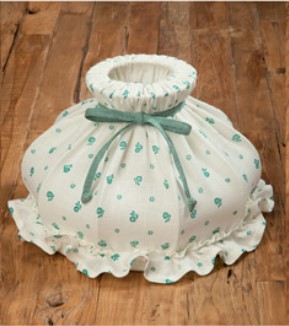 Lampenschirm Stoff Landhaus Rustikal D 35 cm, kombinierbar