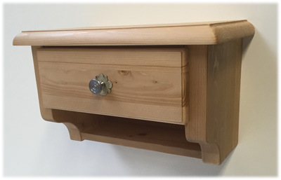 Nachtkommode Trient, Nachtkonsole mit Schubladen und Ablage