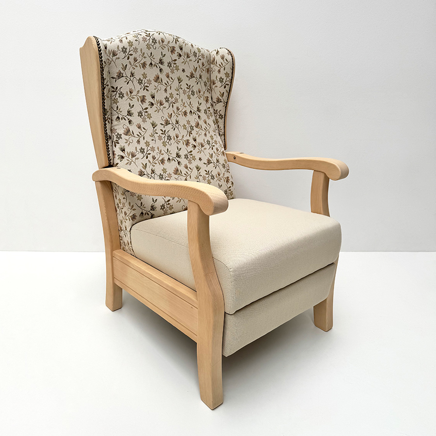 Fernsehsessel TV-Sessel Inzell Ohrenbackensessel  Mülheim beige, Mülheim uni beige