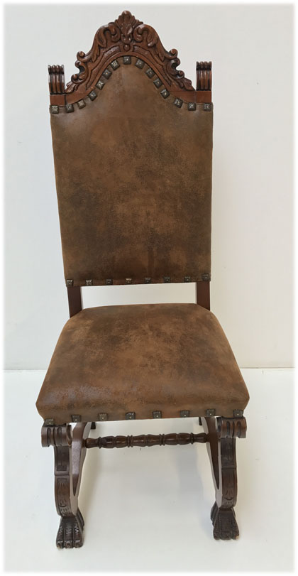 Polsterbeispiel z. B. Original alter Holzstuhl, Kundenseits gestellt