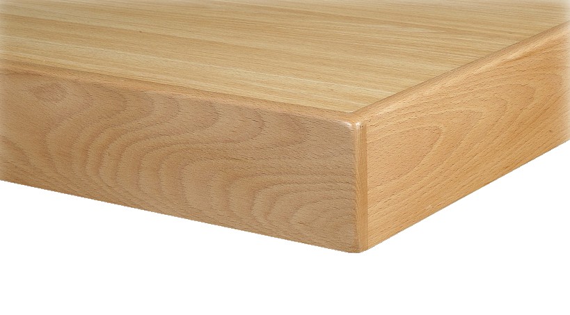 Objekt Tischplatte Mod. 280  HPL Platte mit starkem Massivholzanleimer