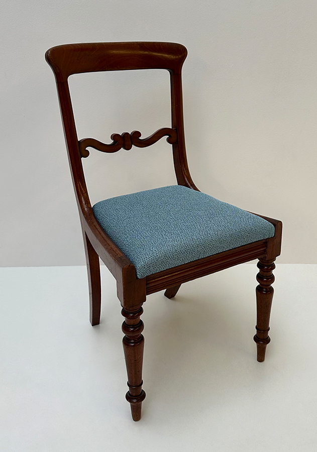 Polster für Antike Esszimmer Stühle, Sitz Polsterplatte, Stoff Höpke Canina 302 uni